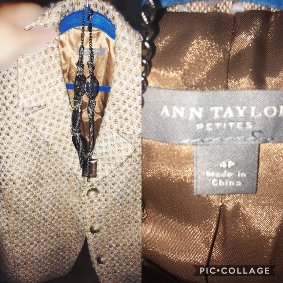 ANN TAYLOR PETITES 4P BLAIZER - Picture 1 of 1